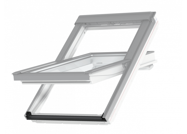 Stoglangis Velux Premium GGU 0066, baltas, rankena viršuje (įv.dydžiai)