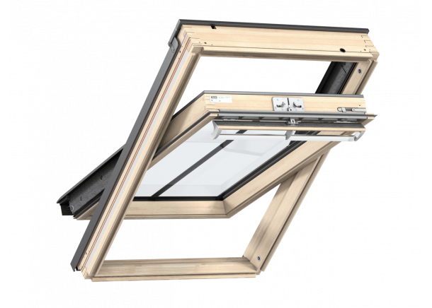 Stoglangis Velux Premium GGL 3066, medinis, rankena viršuje (įv.dydžiai)