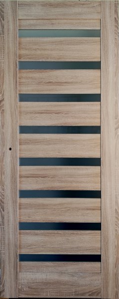 Durų varčia K60 60 x 204 cm MILANO 9 RETRO ĄŽUOLAS WC 3 vyriai