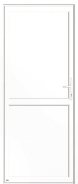 Durys lauko PVC BERLIN 980x1980 kairinės baltos