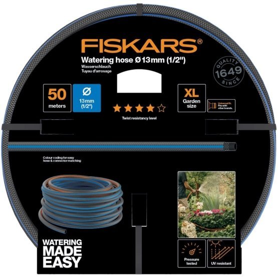 Laistymo žarna FISKARS, 13mm (1/2") 50m