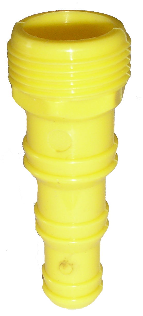 3-jų dalių adapteris, PVC, M3/4"