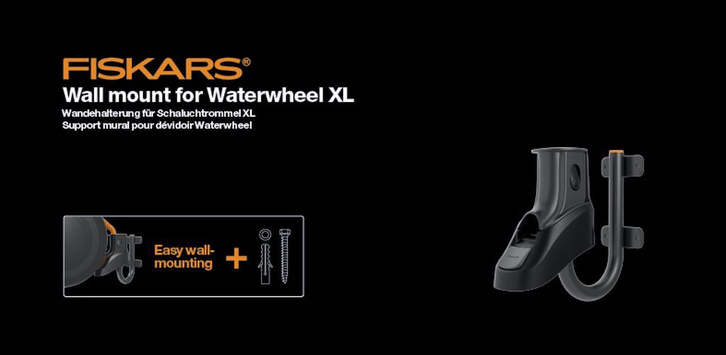 Laistymo žarnos Fiskars Wallmount for waterwheel  XL