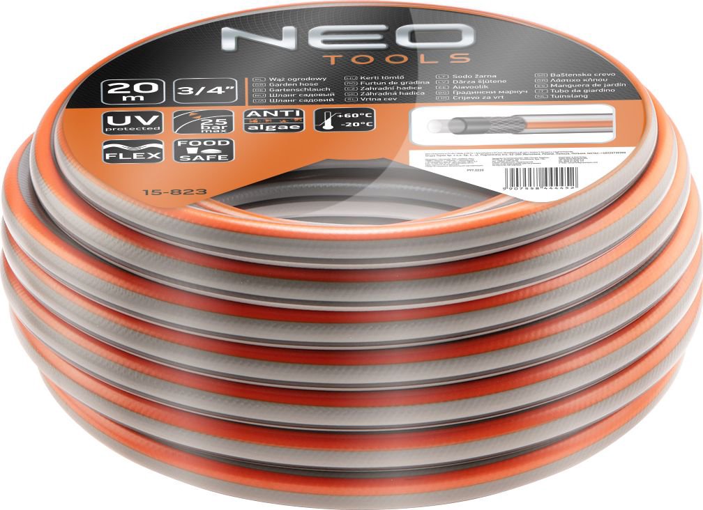 Neo garden hose 3/4" x 20 m, 4-layer OPTIMA (15-823)