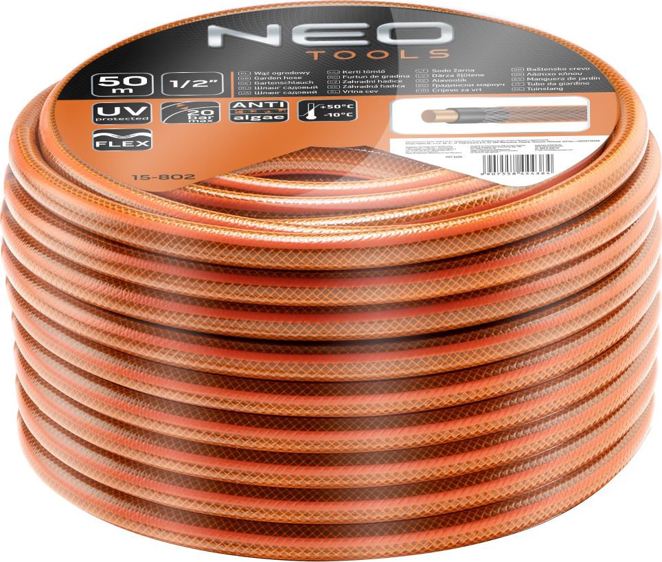 Neo Garden hose Economic 1/2" 50m 4-layer (15-802)