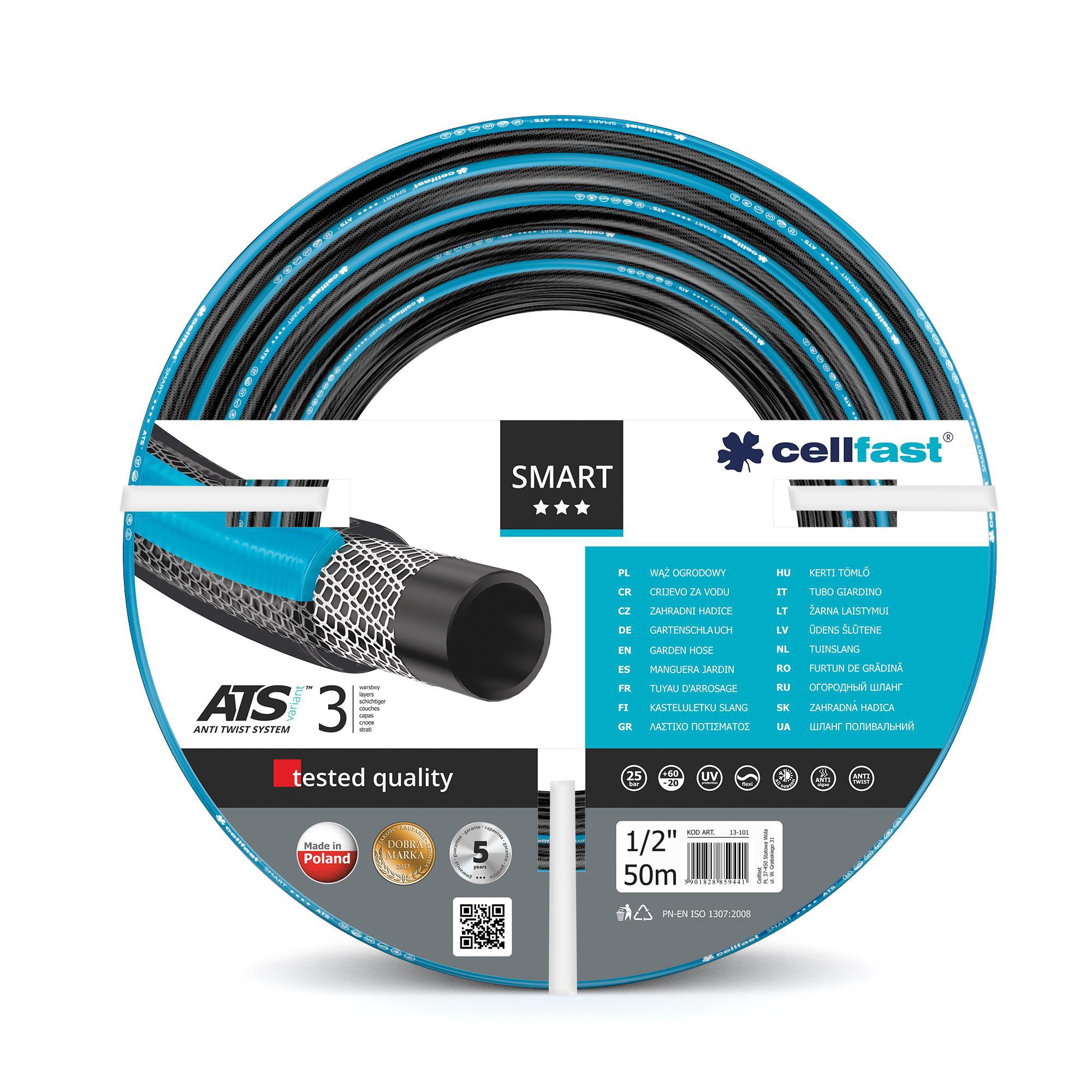 CELLFAST SMART ATSV garden hose 50 m Above ground Black, Blue
