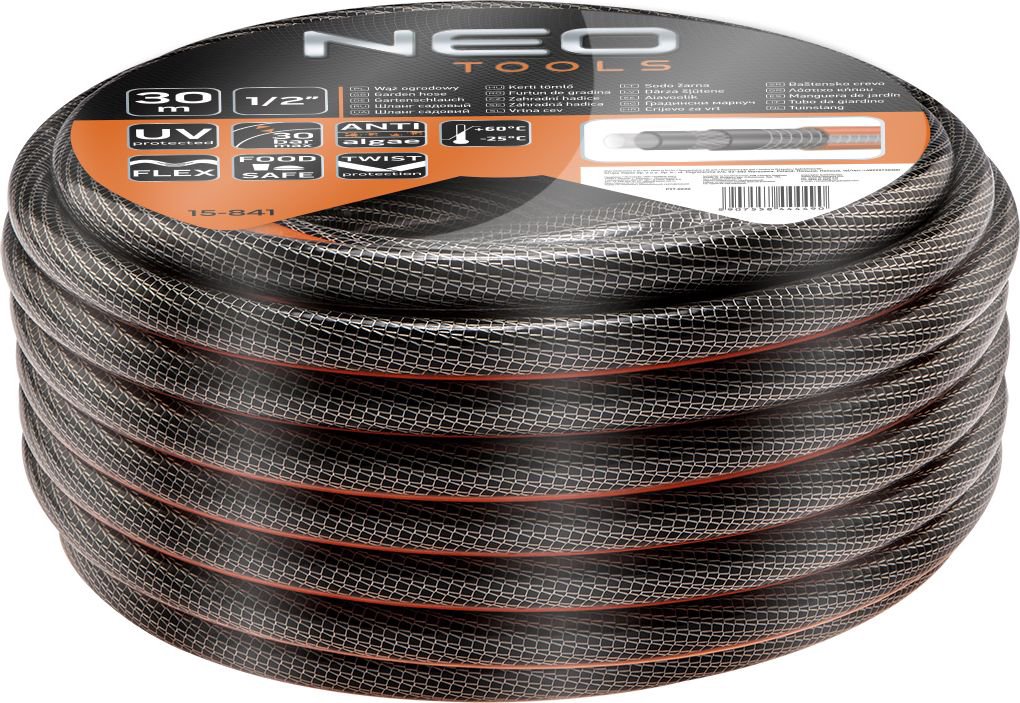 Neo Professional 1/2" garden hose 30m 6-layer (15-841)