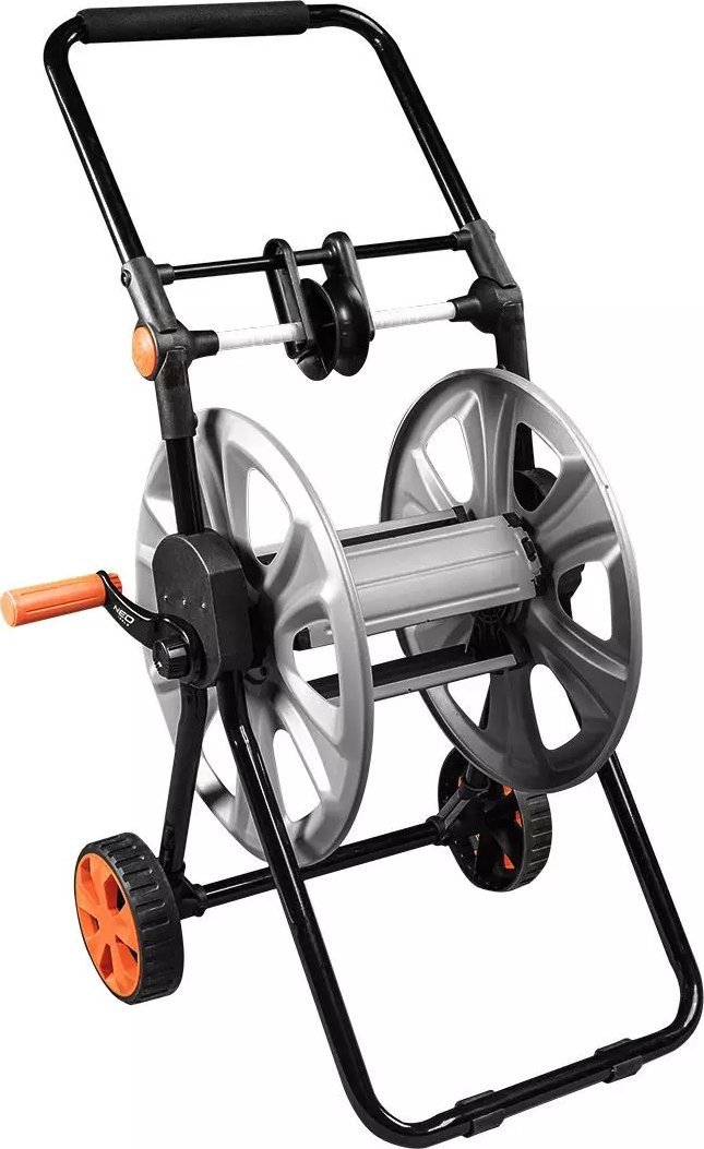 Neo Garden hose trolley, metal, up to 60 m hose 1/2", with hose guide 15-792