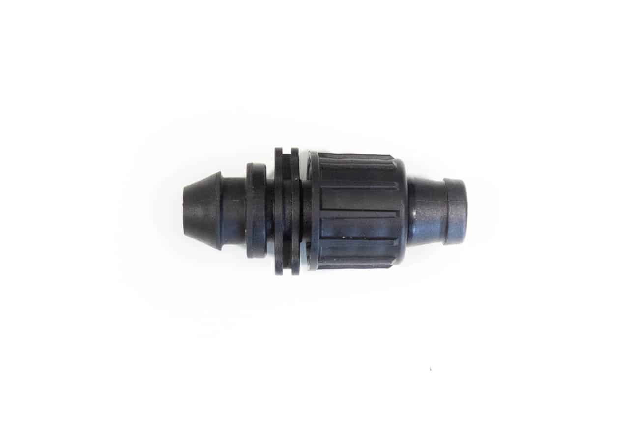 Sujungimas 16mm juosta ir 12mm jungtis į LDPE (su tarpine)