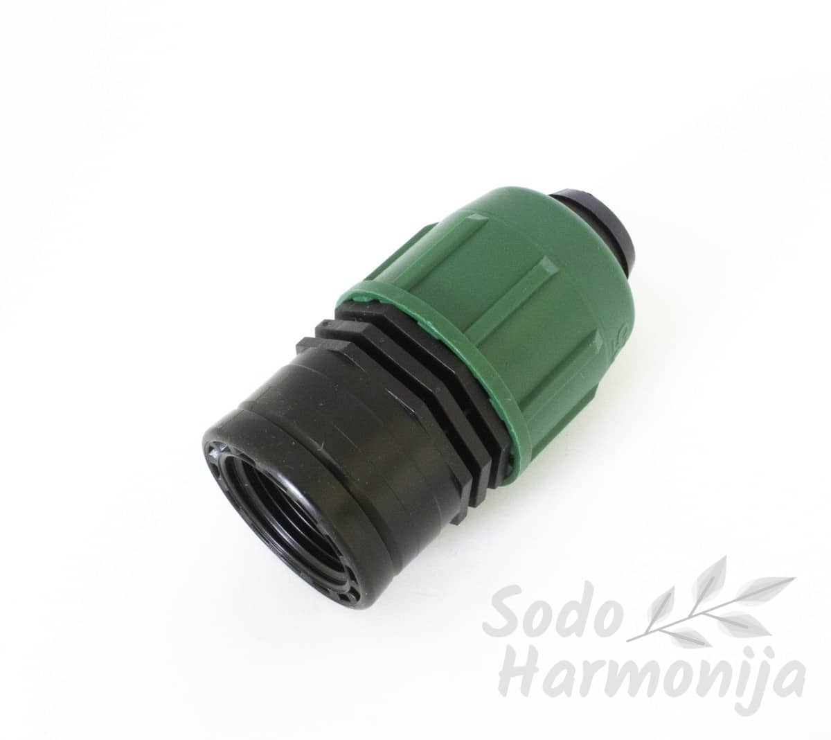Sujungimas 25mm LDPE vamzdis ir ¾” vidinis sriegis