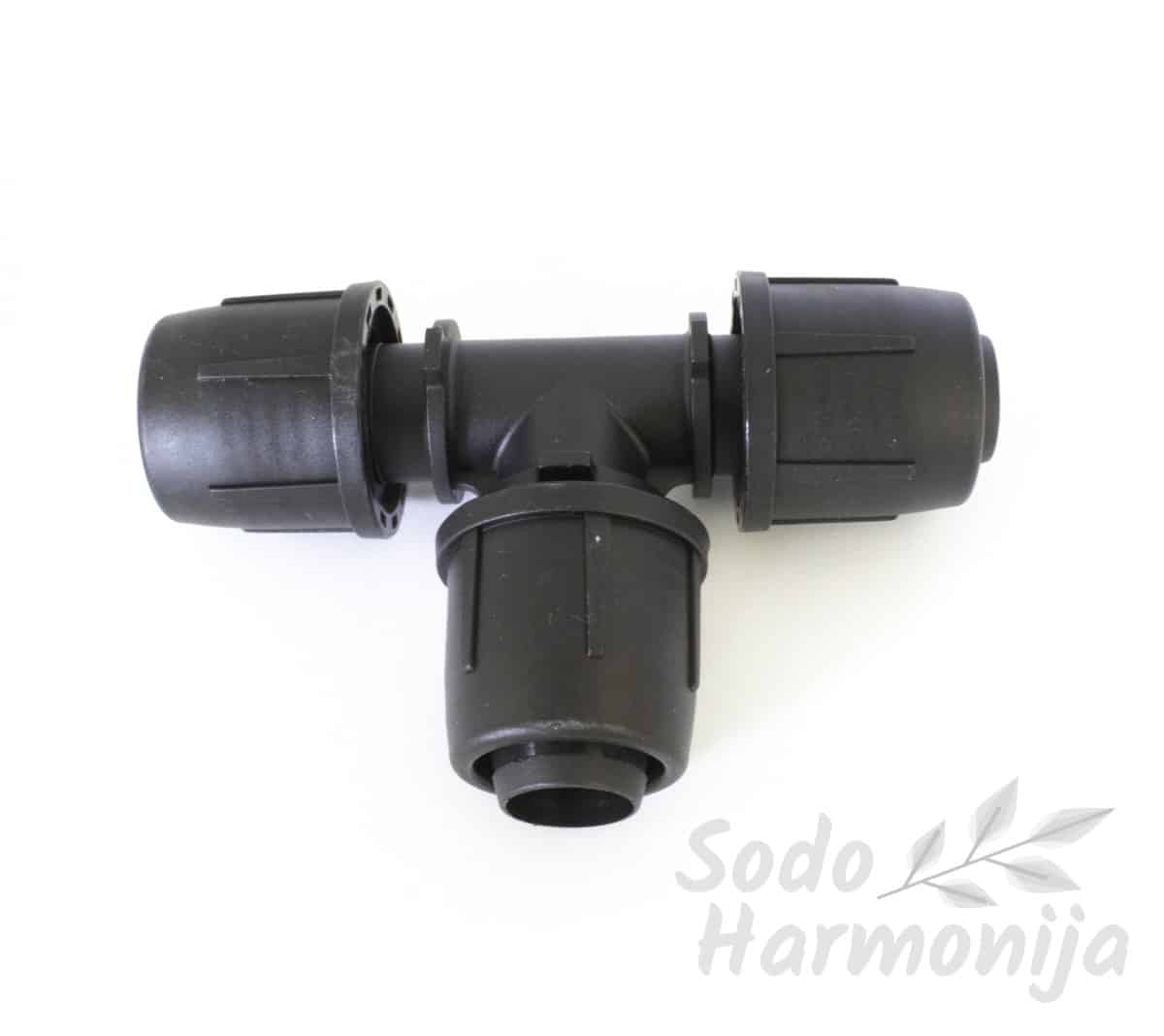 Trišakis 25 x 25 x 25mm LDPE vamzdžiui