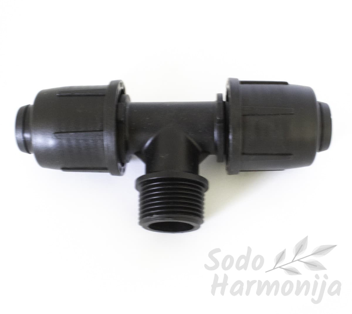 Trišakis 20 x ¾”išorinis sriegis x 20mm LDPE vamzdžiui