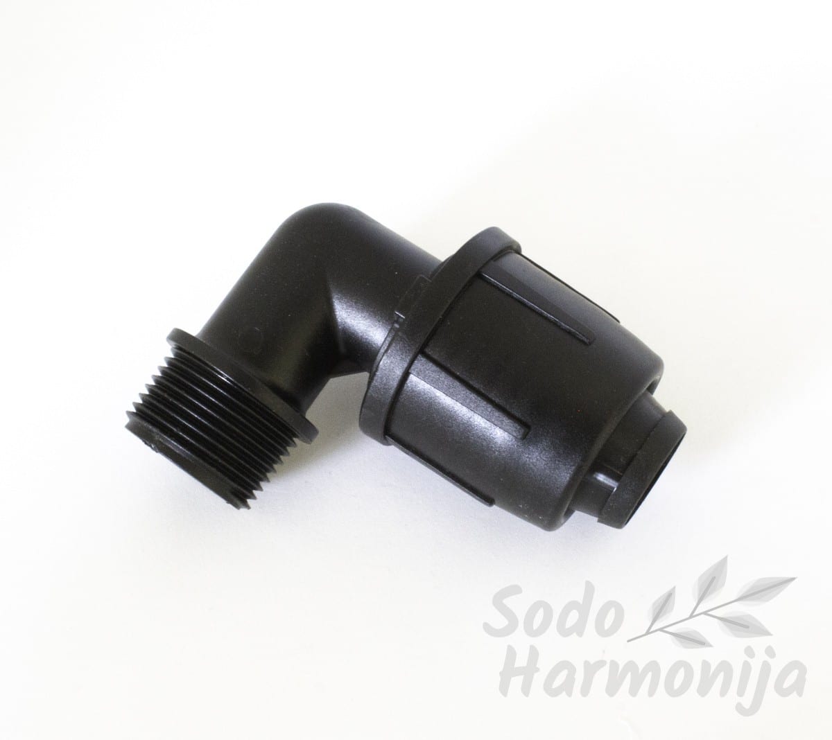 Alkūnė 25mm LDPE vamzdžiui ir ¾” išorinis sriegis
