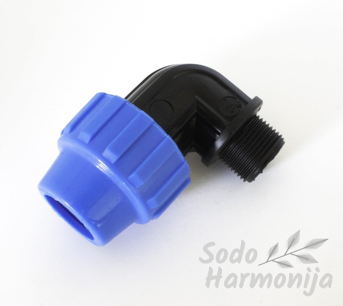 PP ECO Alkūnė 20mm vamzdžiui ir ¾” išorinis sriegis