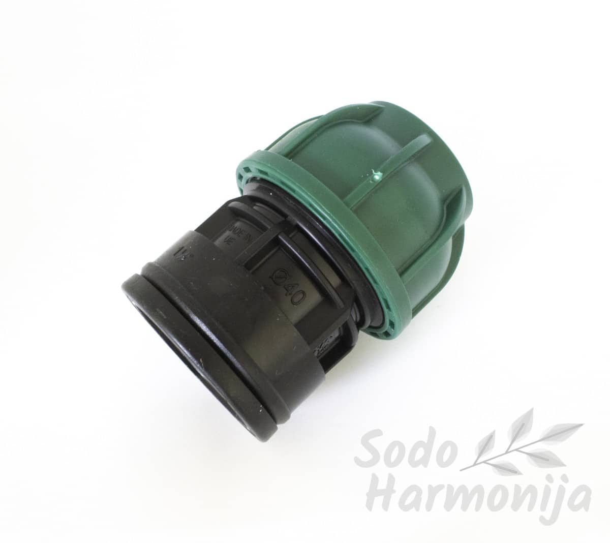 PP Sujungimas 40mm vamzdžiui ir 1½” vidinis sriegis