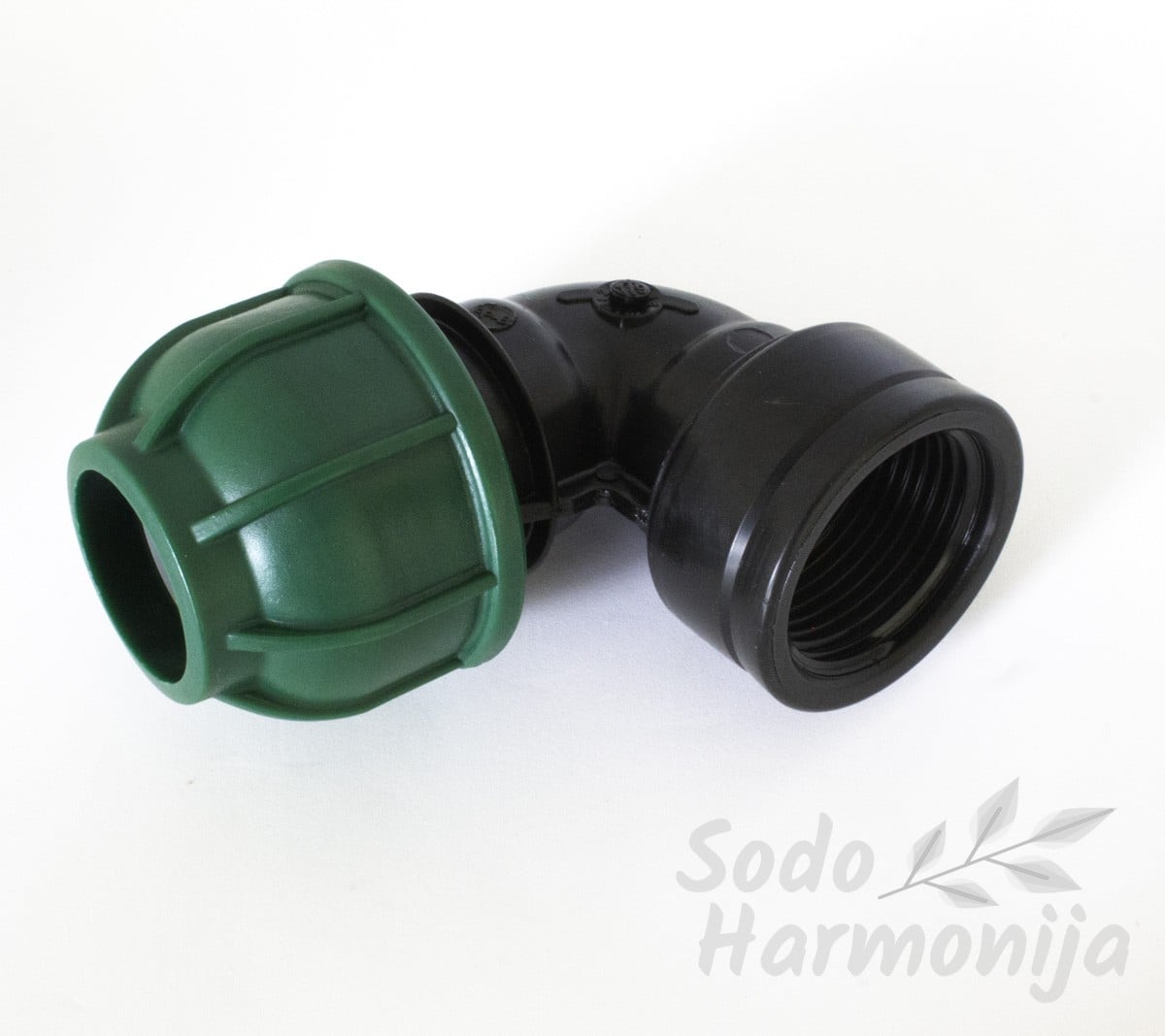 PP Alkūnė 25mm vamzdžiui ir 1” vidinis sriegis