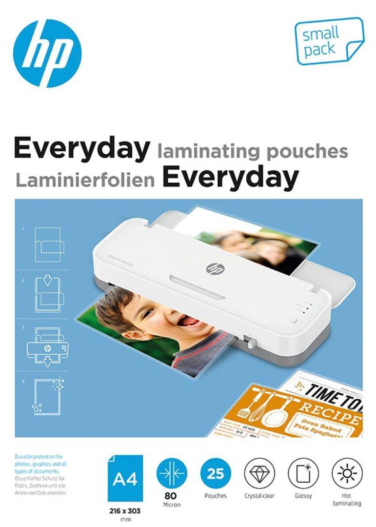 HP Everyday laminavimo plėvelė A4 25 vnt