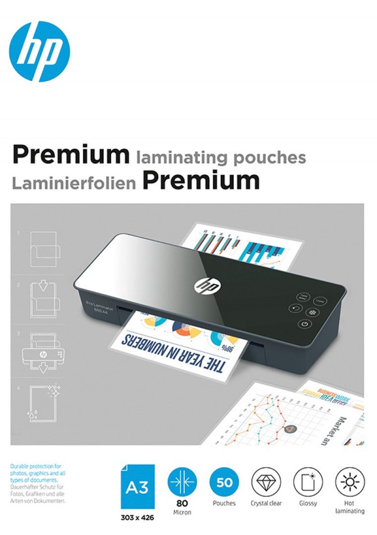 HP Premium laminavimo plėvelė A3 50 vnt