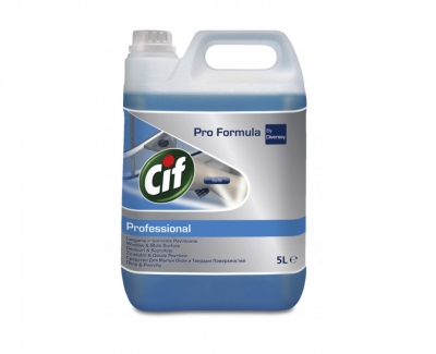 Cif Pro Formula Stiklų ir vandeniui atsparių paviršių valymo priemonė 5l. MP3005