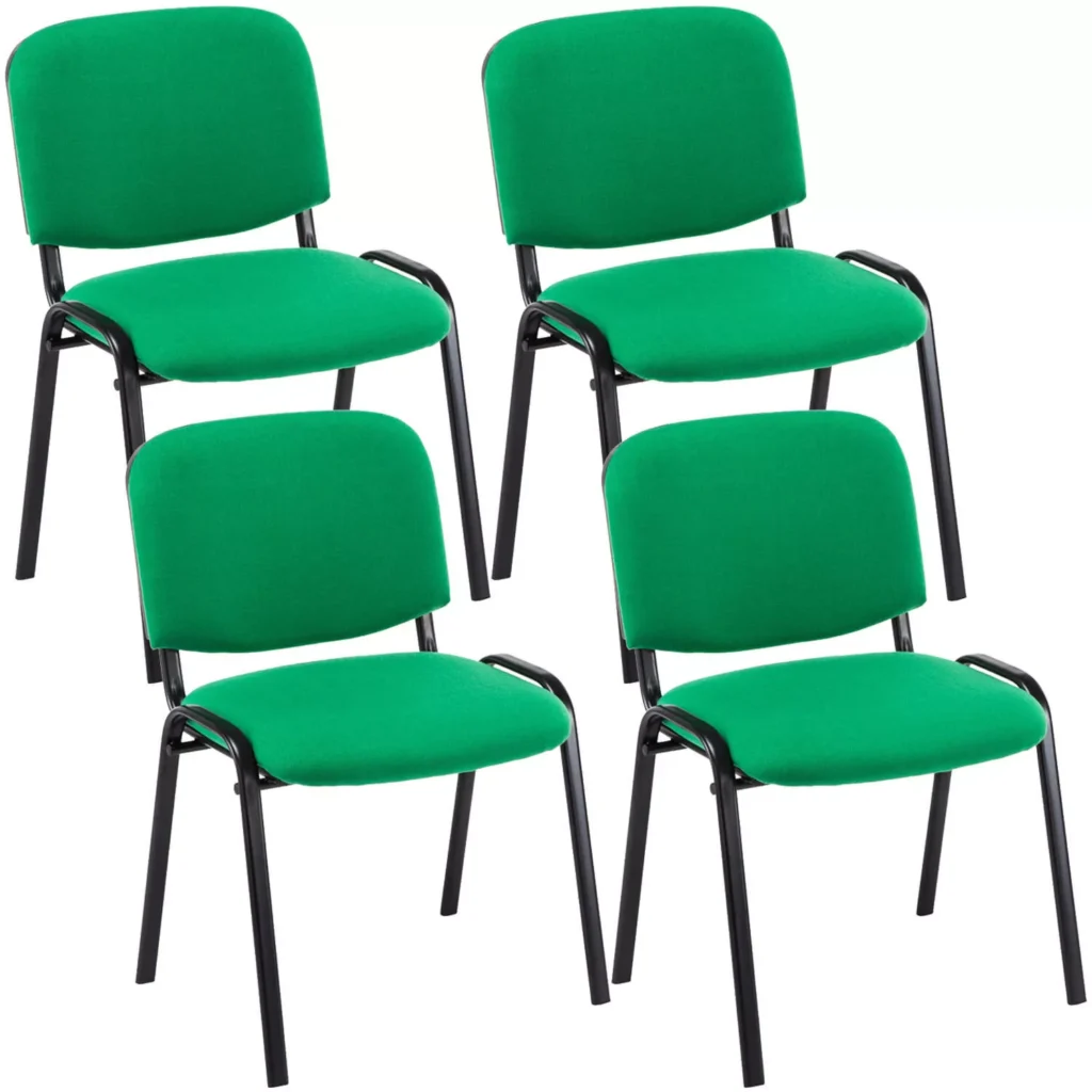 4 lankytojų kėdžių rinkinys "Ken" audinys