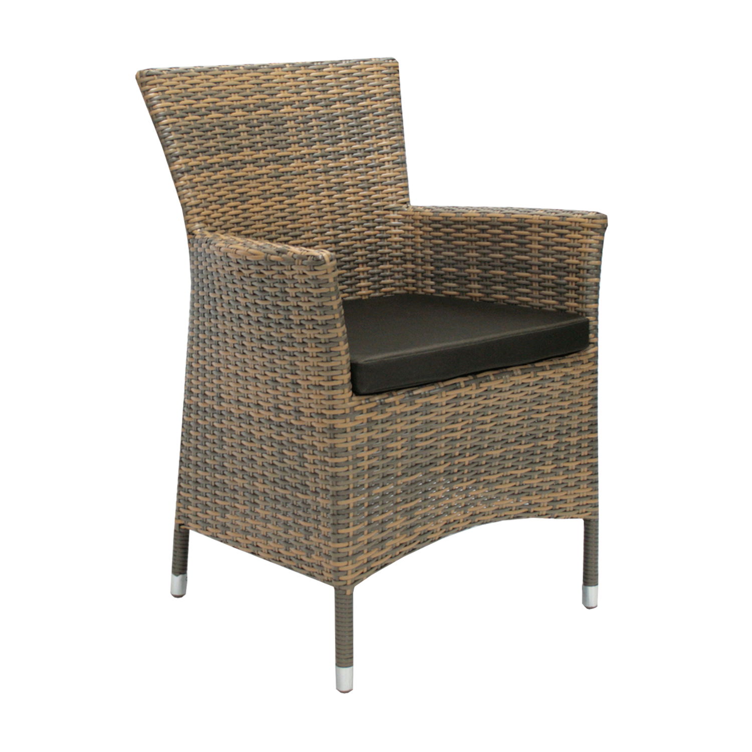 Lauko kėdė WICKER-1, ruda