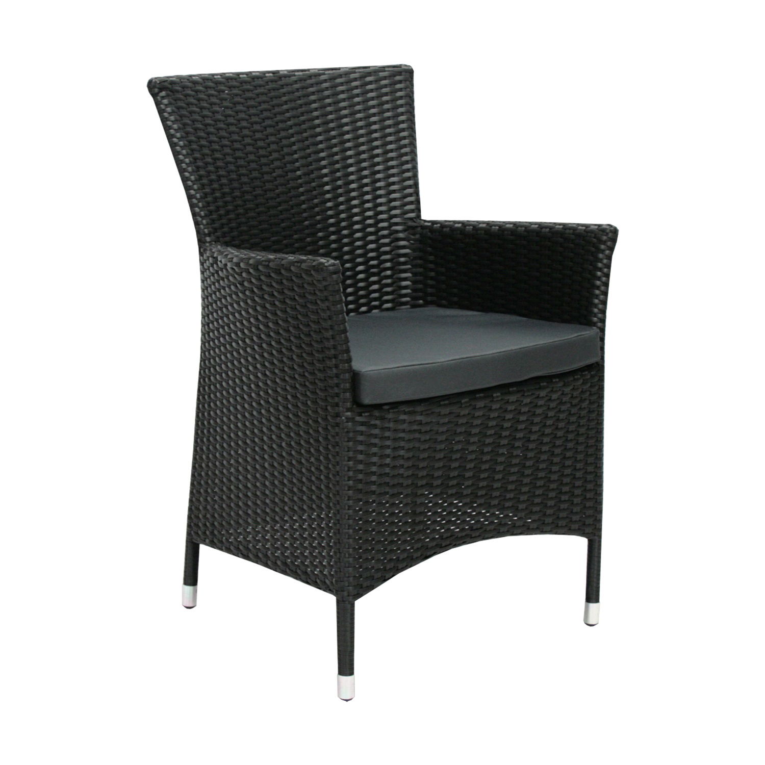 Lauko kėdė WICKER-1, juoda