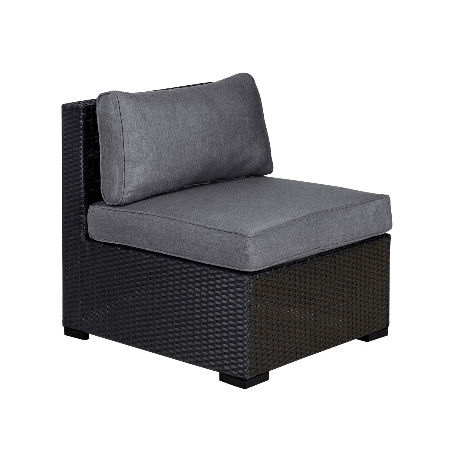 Modulinis fotelis Home4You SEVILLA , 67x76.5xH74.5cm, juoda