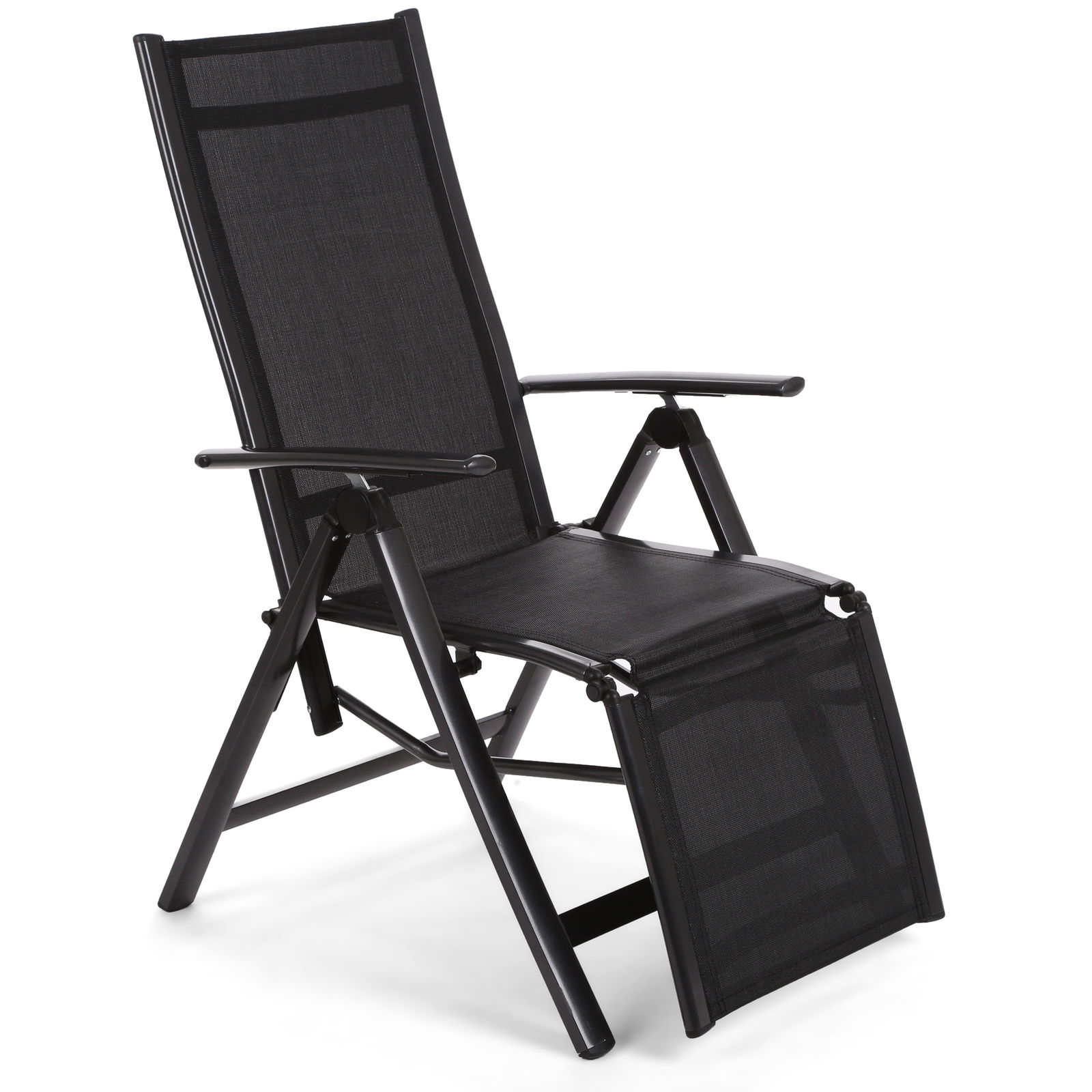 Lauko kėdė-gultas Ibiza Relax, Black / Black