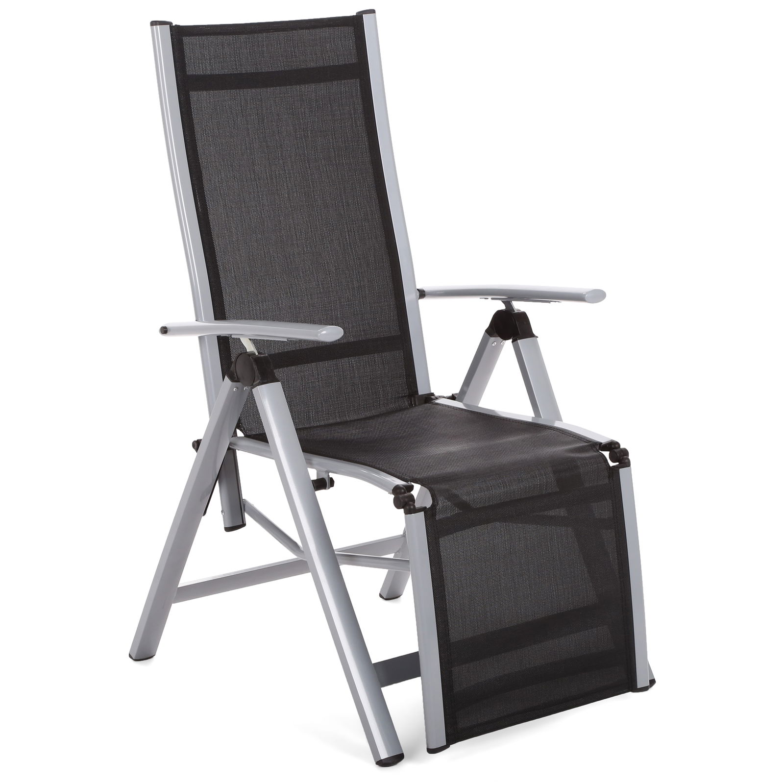 Lauko kėdė-gultas Ibiza Relax, Silver / Black