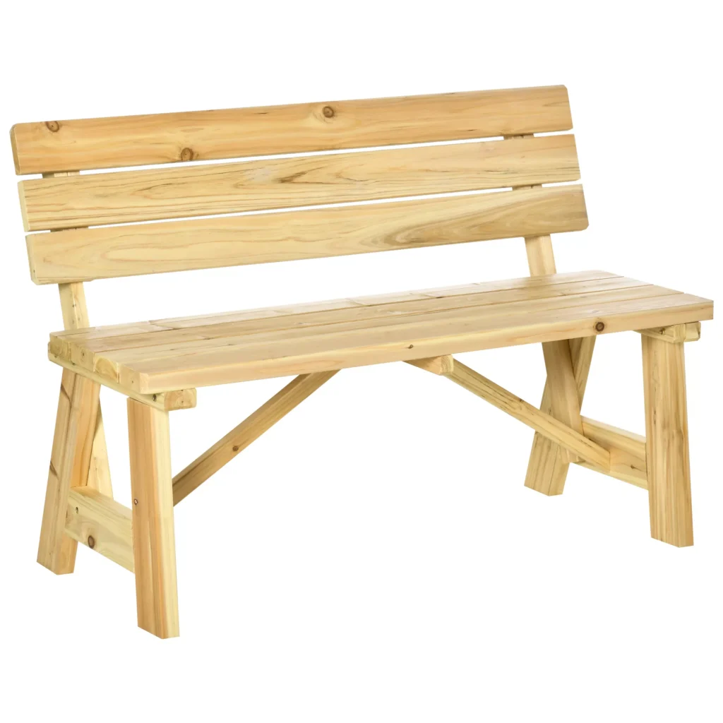 2-vietis medinis sodo suoliukas iki 220 kg iš medžio masyvo 116 x 56 x 80 cm