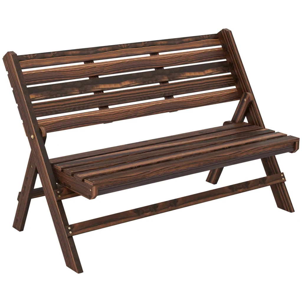 Medinis lauko suolas iki 250 kg, - 122 x 63 x 83 cm