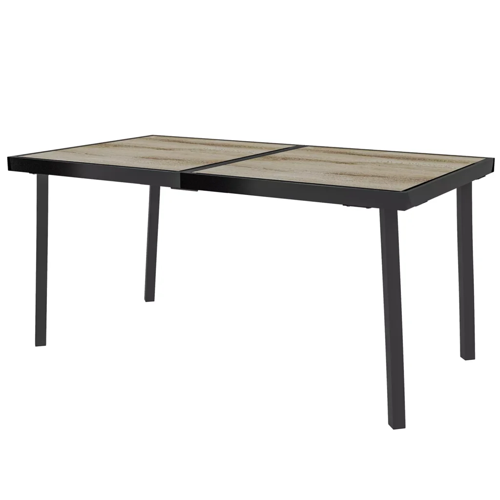 Lauko stalas, terasos valgomojo stalas 6 asmenims 145 x 85 cm