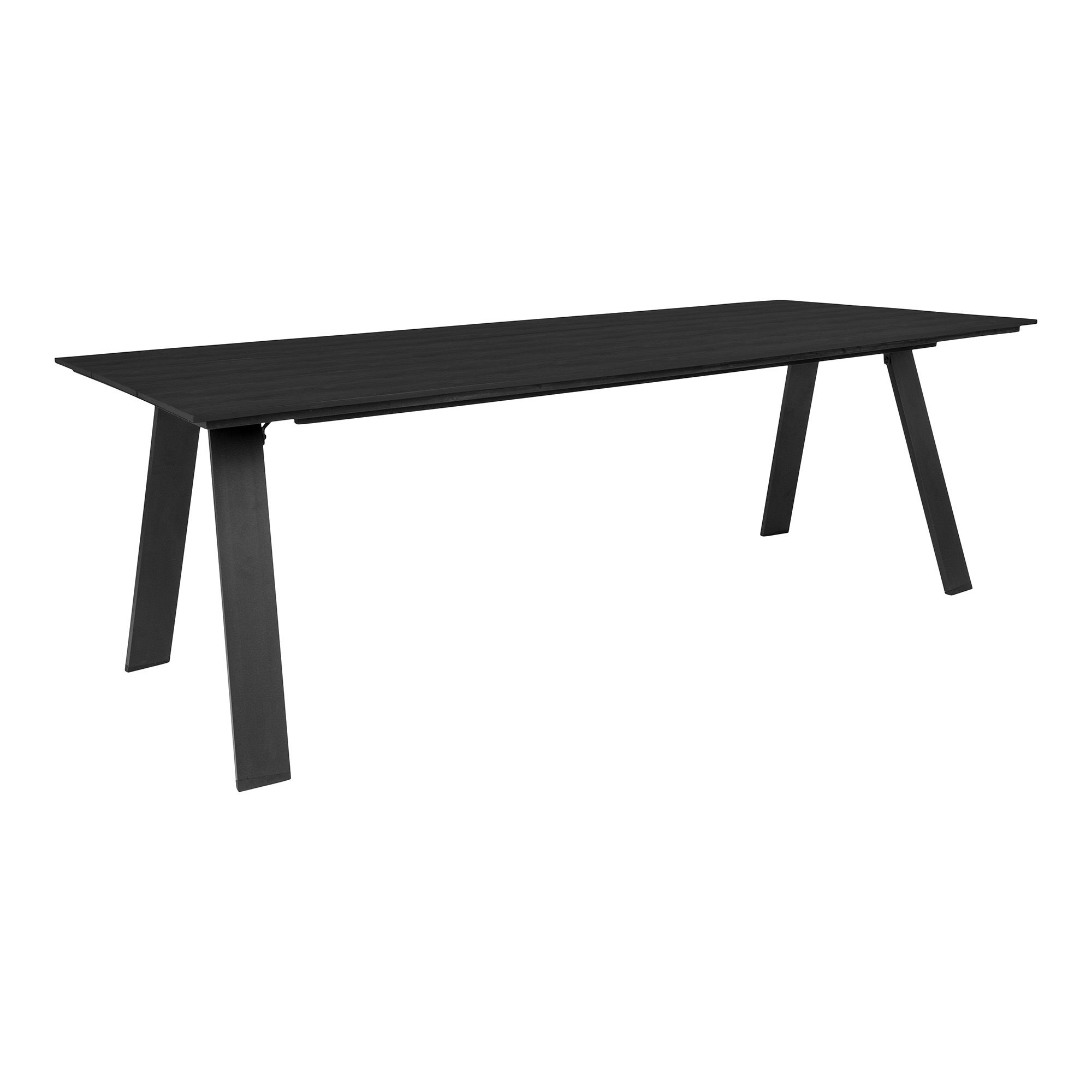 Toronto lauko valgomojo stalas | 100 x 74 x 220 cm | Juoda