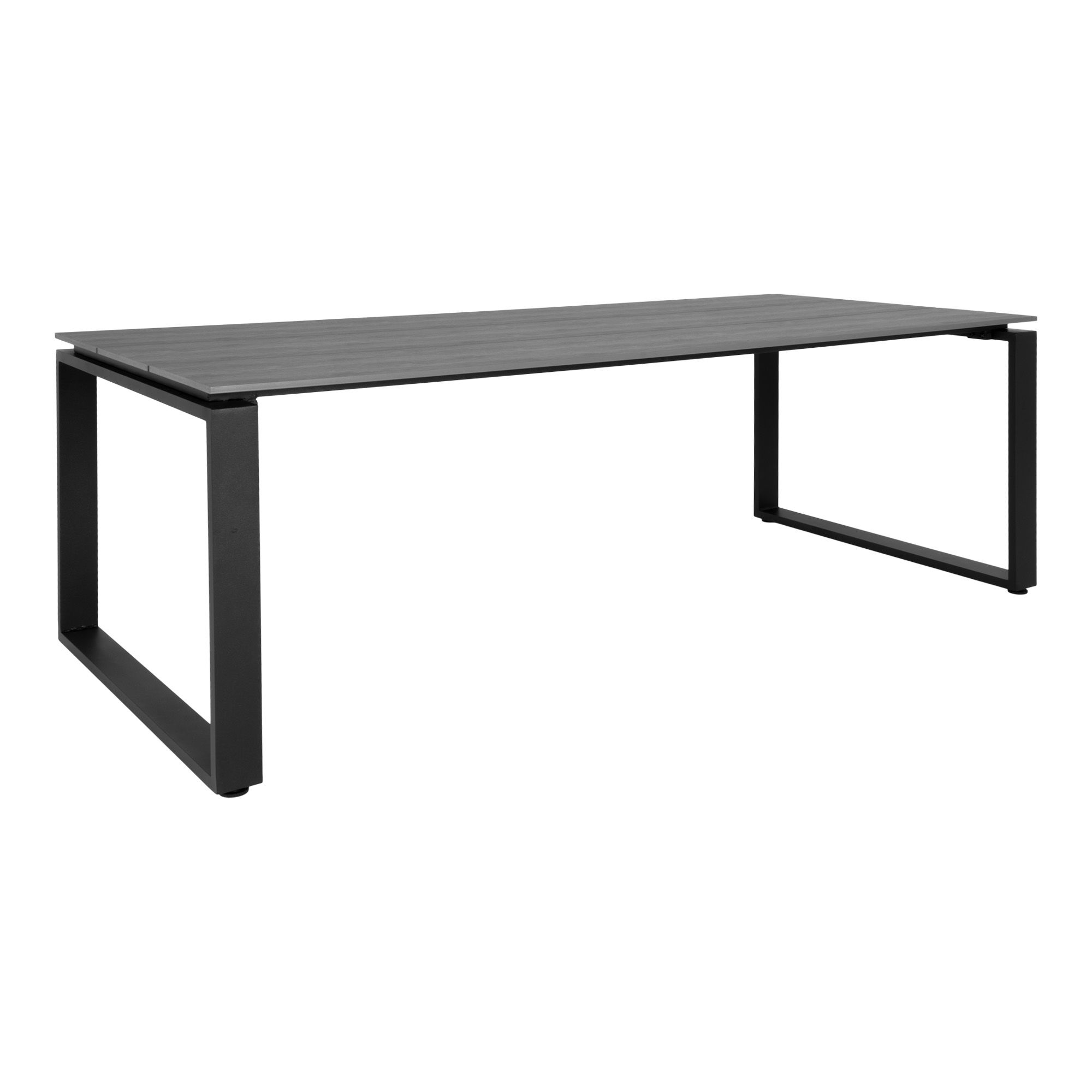 Denverio lauko valgomasis stalas | 100 x 75 x 210 cm | Juoda, Pilka