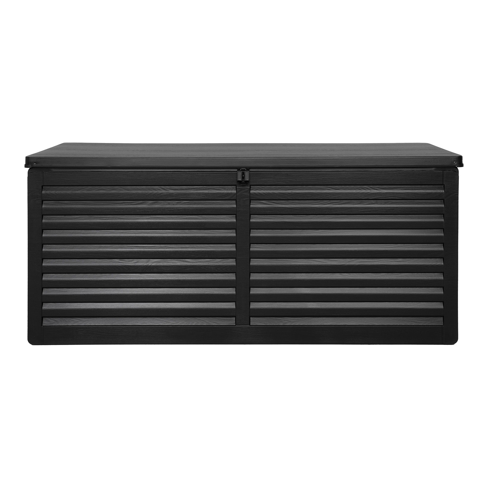 Lauko pagalvėlių daiktadėžė | 146,5 x 64,5 x 61 cm | Juoda