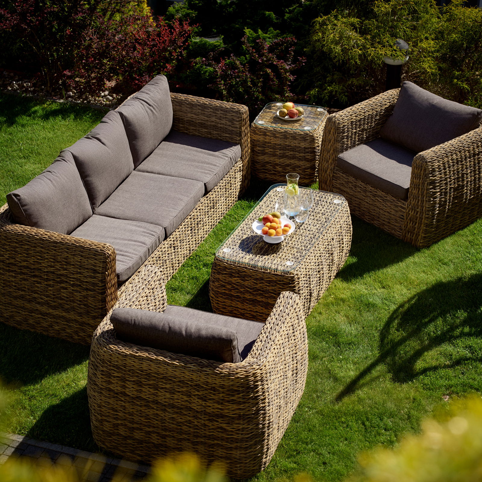 Lauko baldų komplektas PATIO Annabelle, rudas