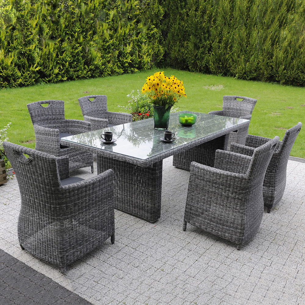 Lauko baldų komplektas PATIO Elizabeth, pilkas