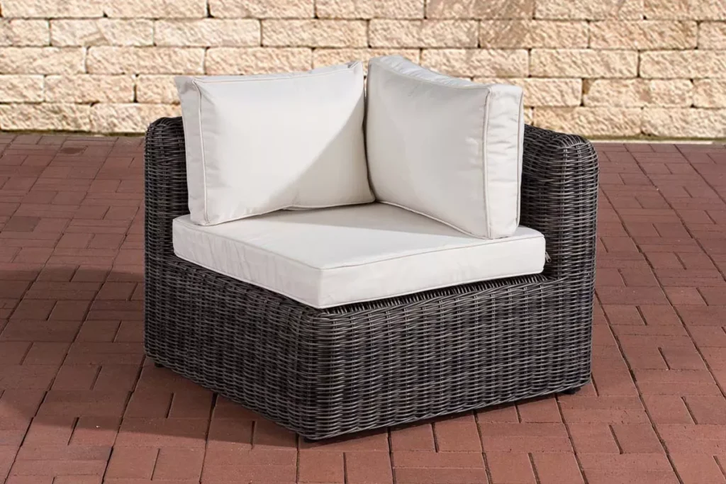 Kampinė sofa Marbella kreminė balta 5mm