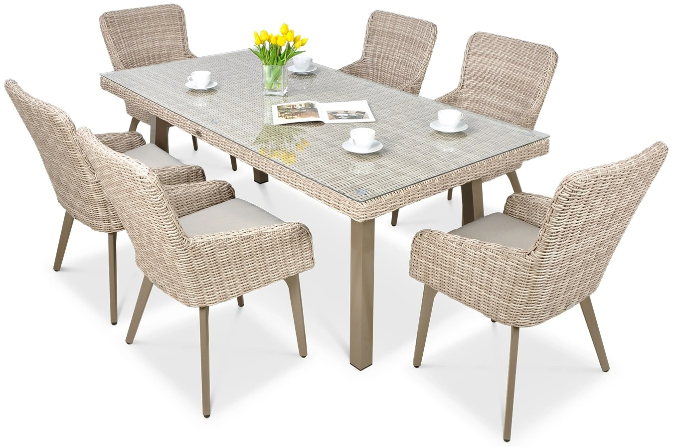 Lauko baldų komplektas MILANO 6/200, Light Beige