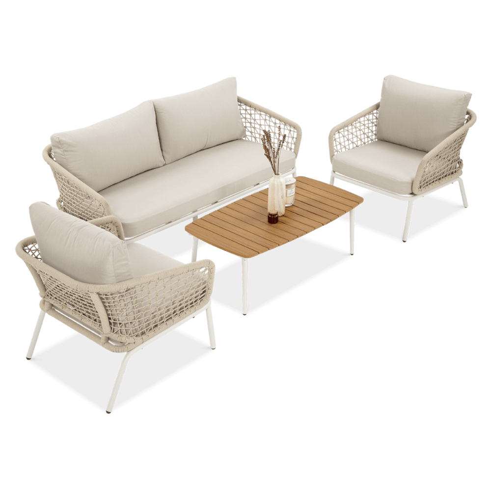 Lauko baldų komplektas ROMA CAFFE, Light Beige