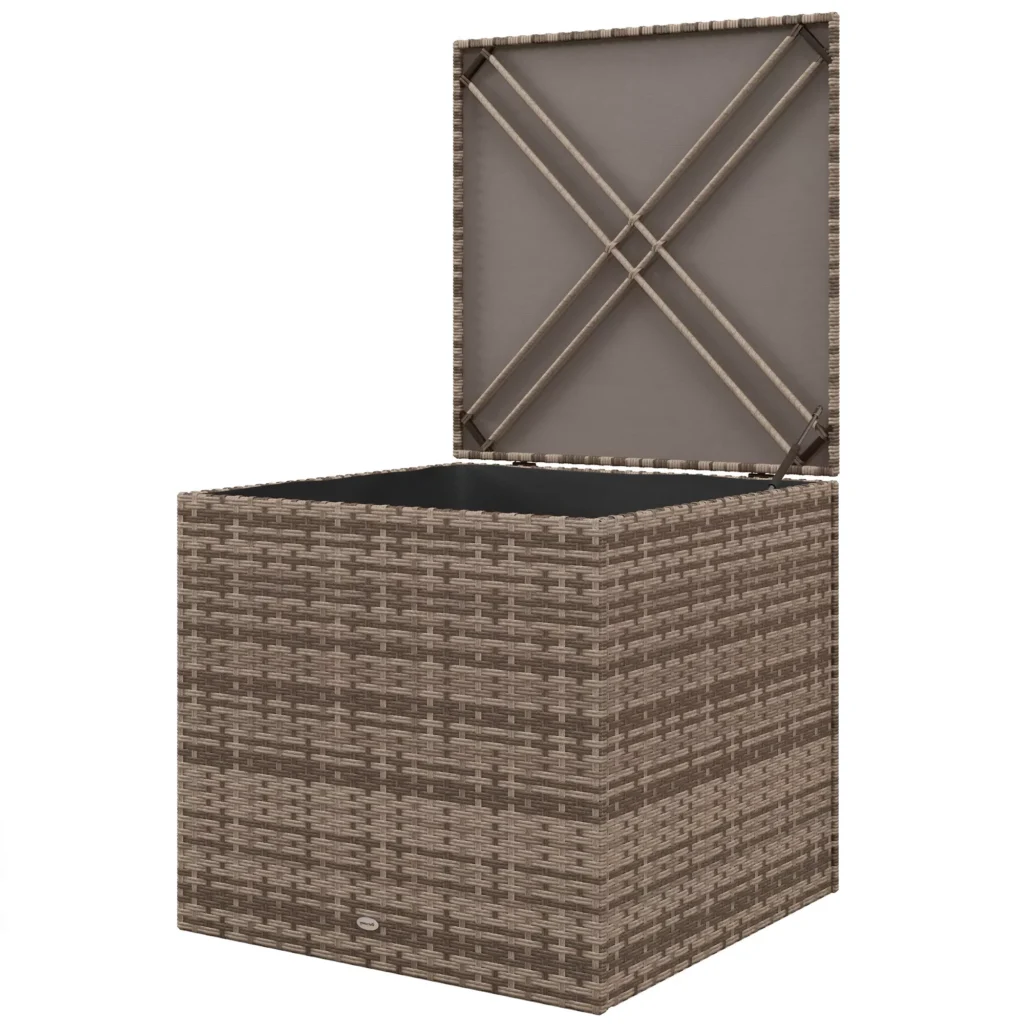 Poliratano lauko sandėliavimo dėžė, automatinis pakėlimas 75 x 75 x 70 cm