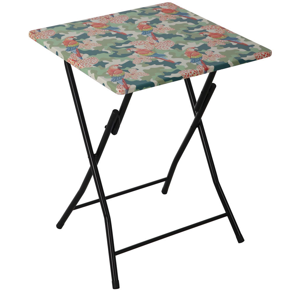 Lauko sulankstomas staliukas PATIO Flower Tropical, 60x60 cm