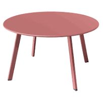 Lauko staliukas PATIO Olivier PINK, 70 cm