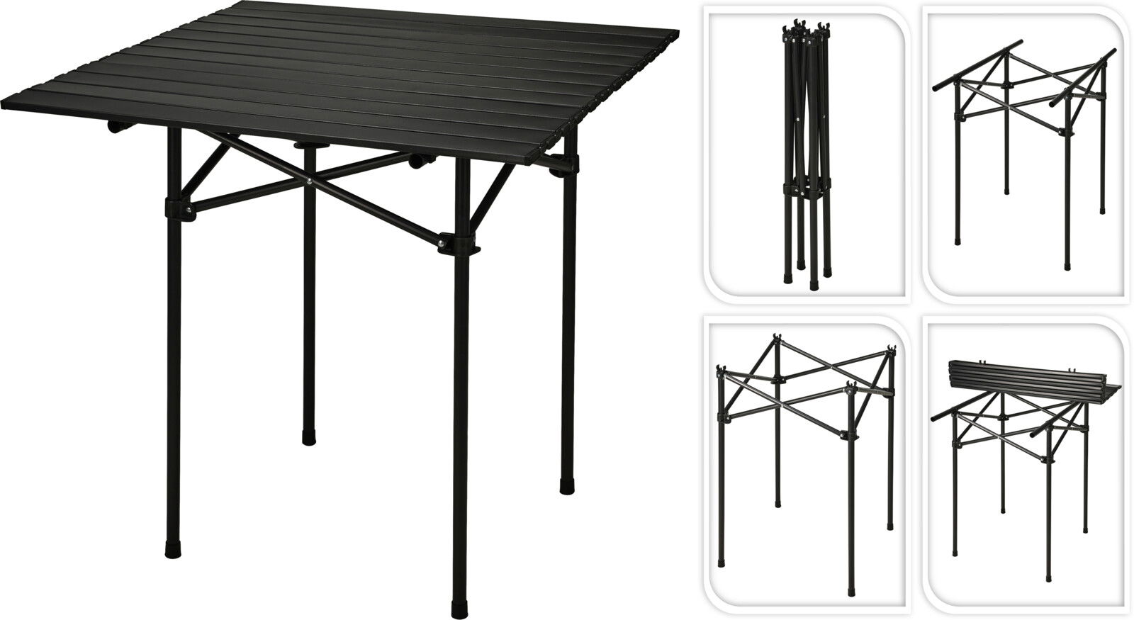 Metalinis stalas, juodos sp., 70 x 70 x 69 cm