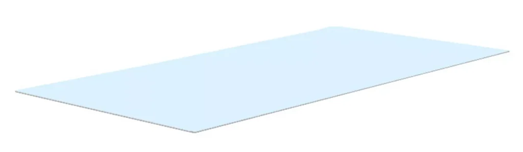 Glasplatte fontanas 199x90 cm