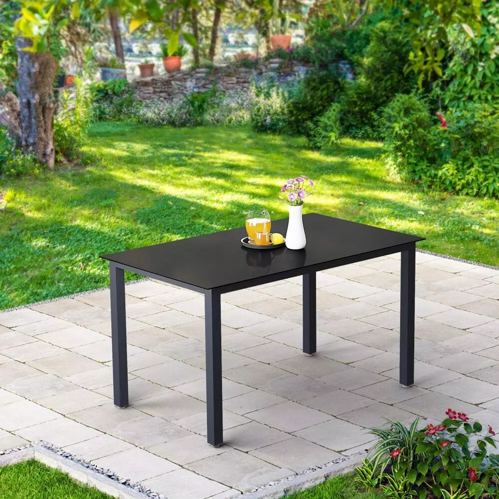 Sodo stalas Bern Antracito aliuminio 150x90x75cm