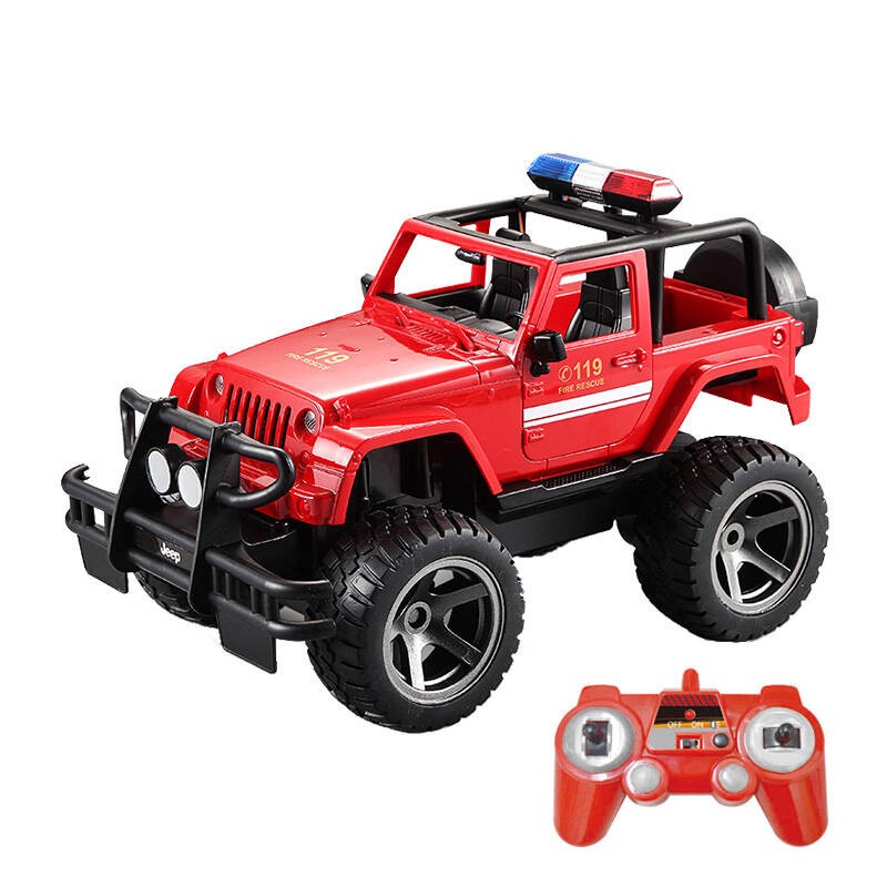 RC nuotolinio valdymo automobilis 1-12 "Double Eagle Jeep" (ugniagesių departamentas) E549-003