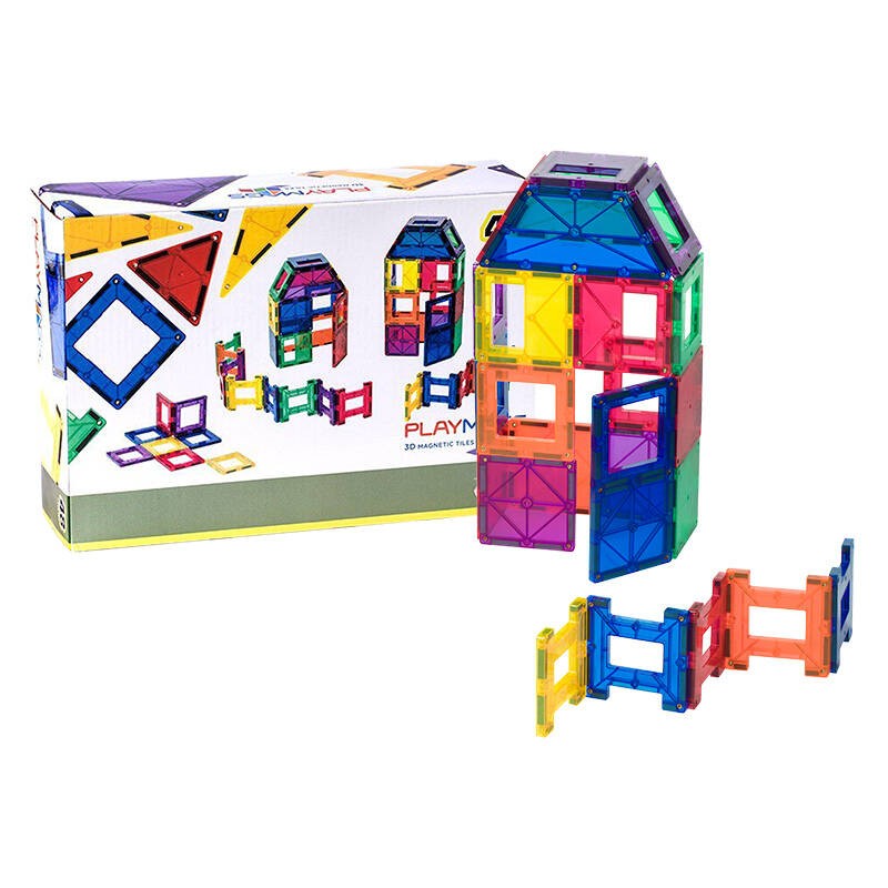 Magnetinės plytelės 3D Playmags 161 - 48 vnt. rinkinys