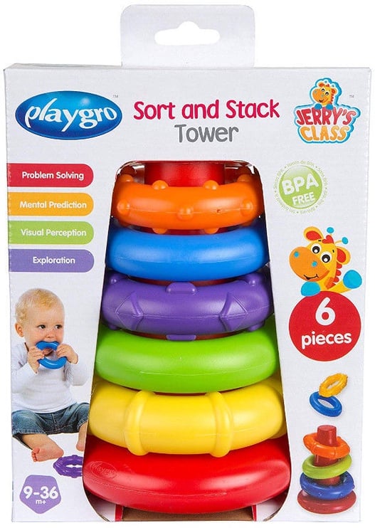 PLAYGRO piramidė su žiedais