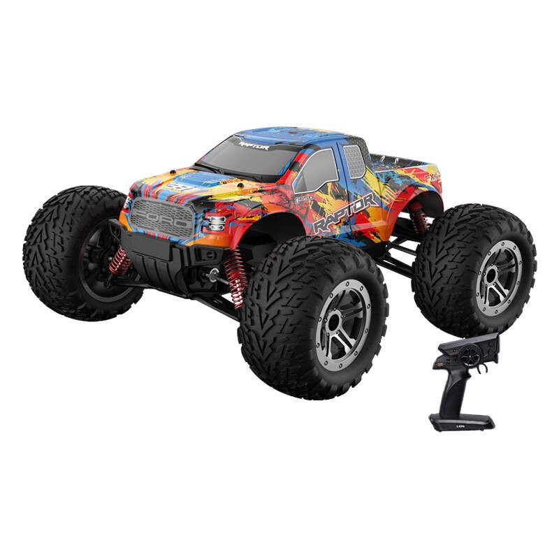 RC nuotolinio valdymo automobilis su LED 1-18 "Double Eagle" (mėlynas) Ford F-150 Raptor E338-003